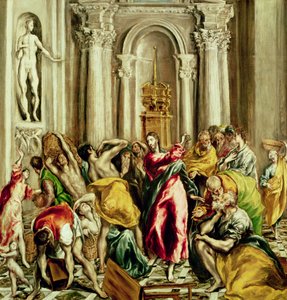 Gesù che scaccia i mercanti dal tempio, 1610-14